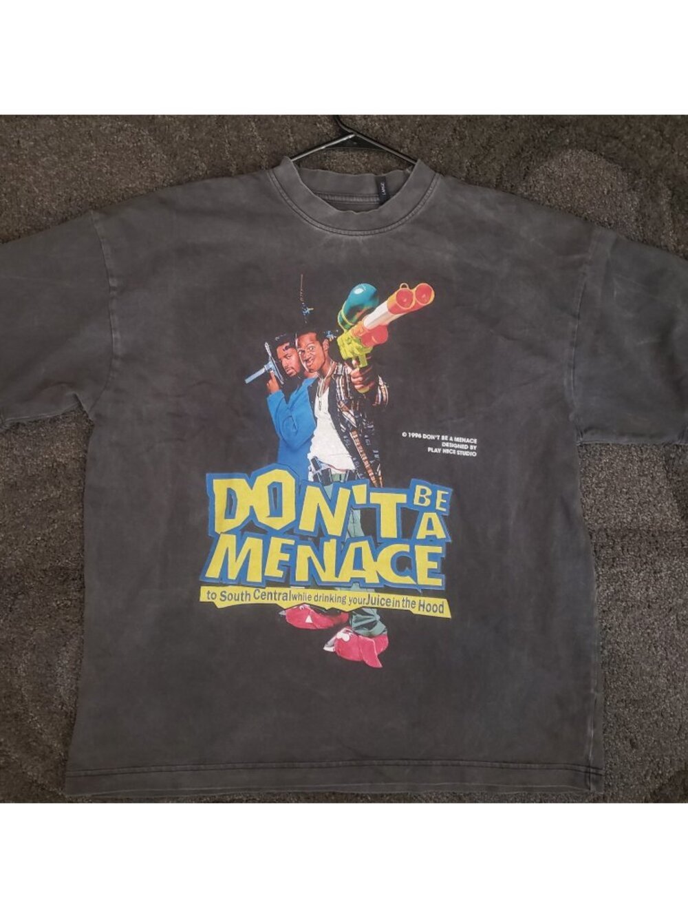 Play Nice Studio Don’t Be a Menace Heavyweight Oversized T-Shirt Men's L
